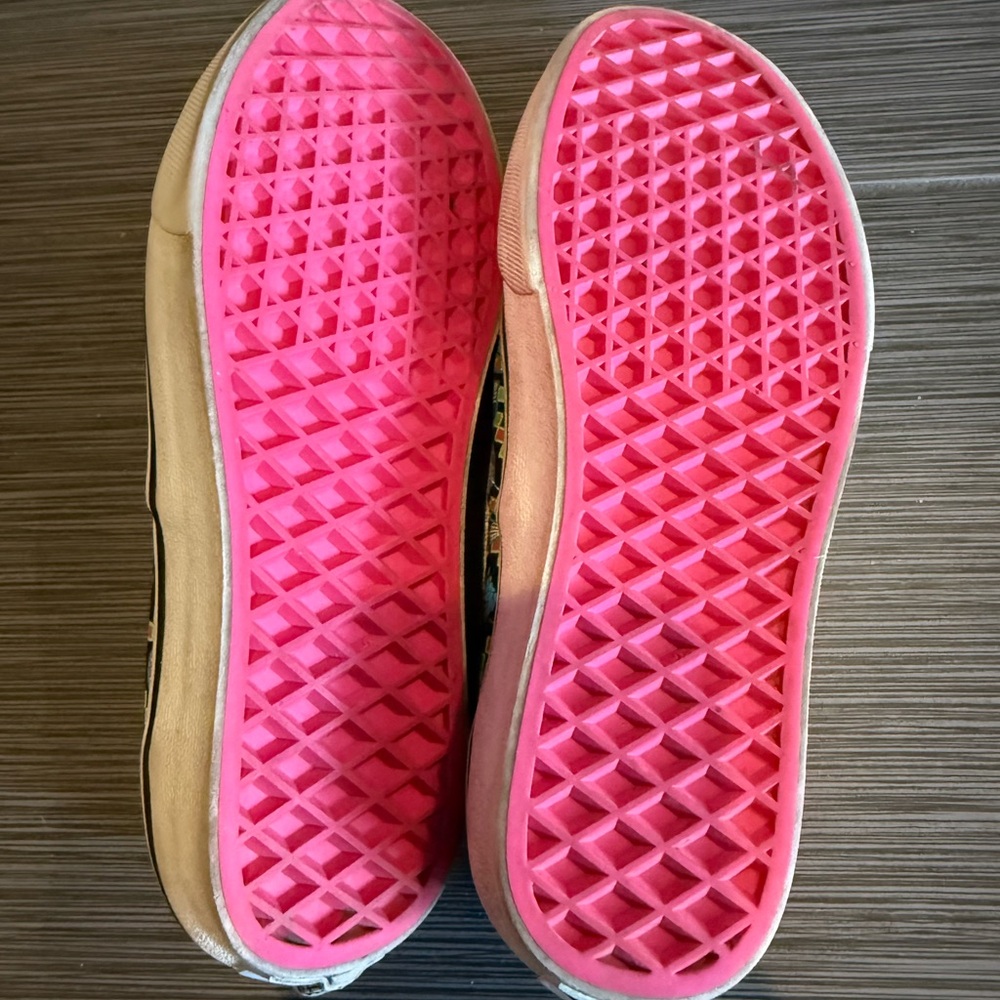 Vans Women's Black Multicolor Patterned Sneakers - image 4